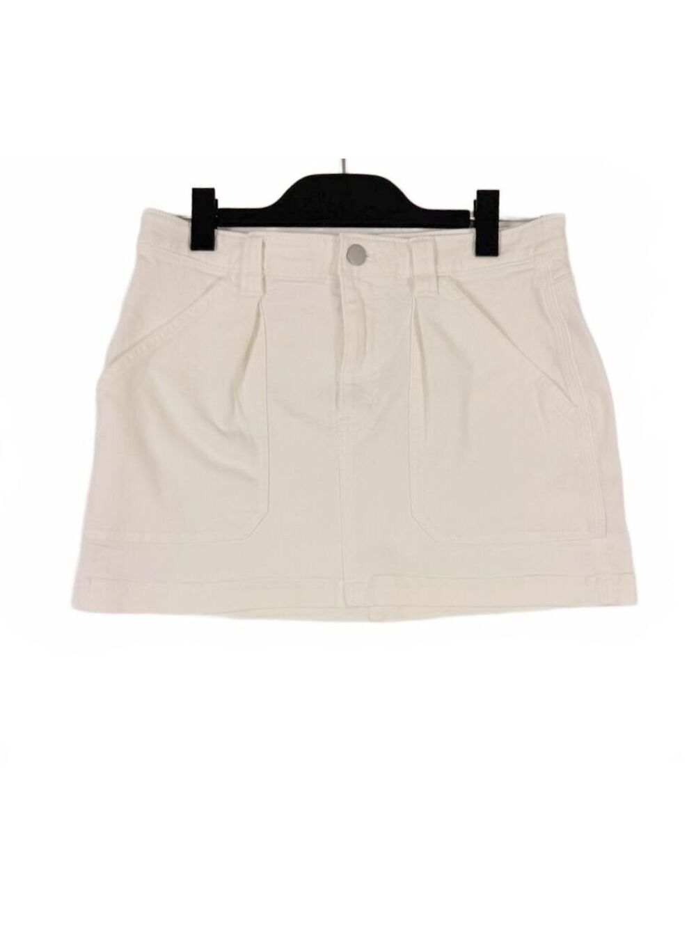 Aritzia TNA Supply Cargo Utility Mini Skirt White‎ Light Birch Women's Size 4